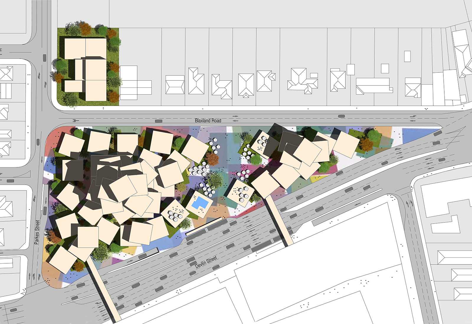 Mixed use Sydney render plan
