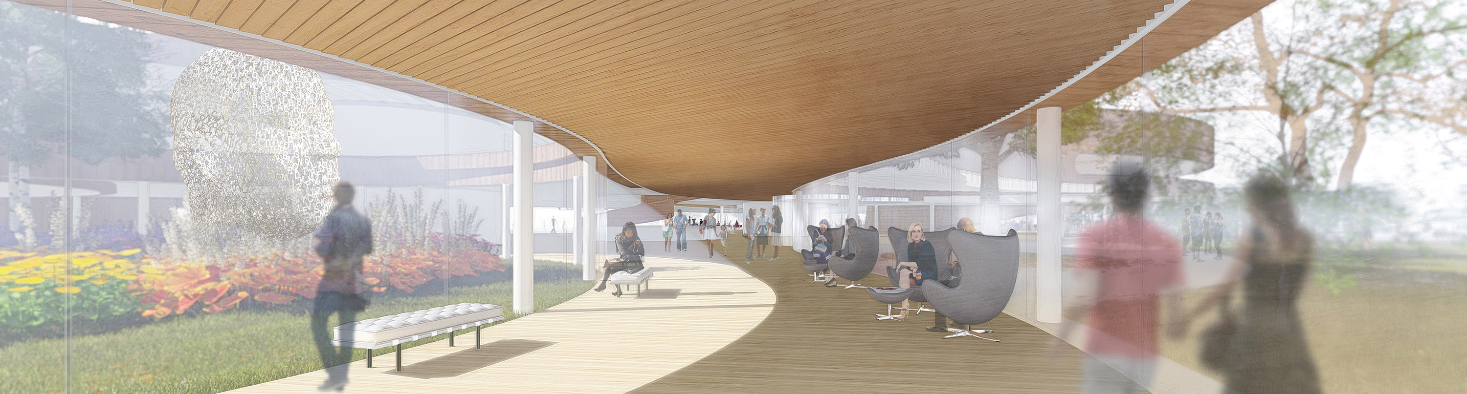 National Museum of World Writing interior view